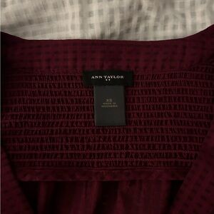 Ann Taylor Top in Burgundy - Size S